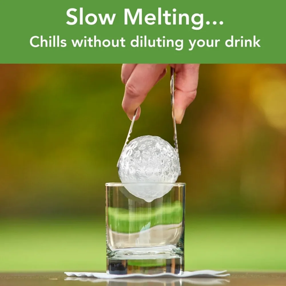 Ice Mold Silicone Golf Ball Cocktail Barware Set of 2 Tovolo Leak-Free